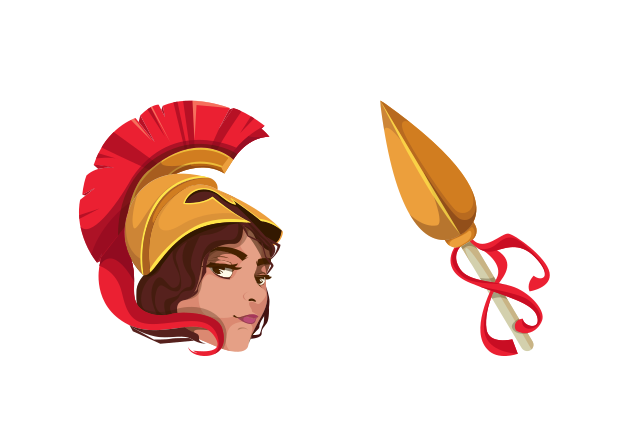 Goddess Athena Custom Cursor for Chrome from Greek Mythology Cursors Collection