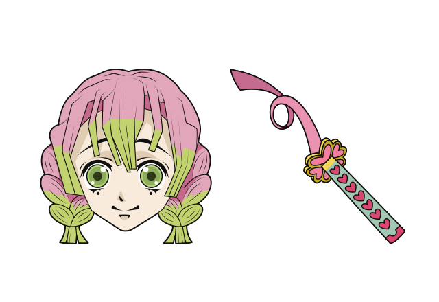 Mitsuri Kanroji Custom Cursor for Chrome from Demon Slayer Cursors Collection
