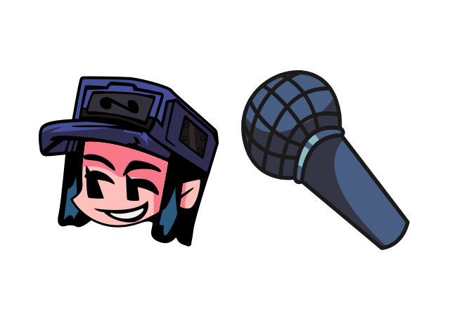 FNF Cassette Girl Custom Cursor for Chrome from Friday Night Funkin Cursors Collection