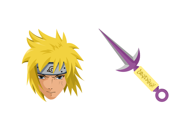 Minato Namikaze Custom Cursor for Chrome from Naruto Cursors Collection