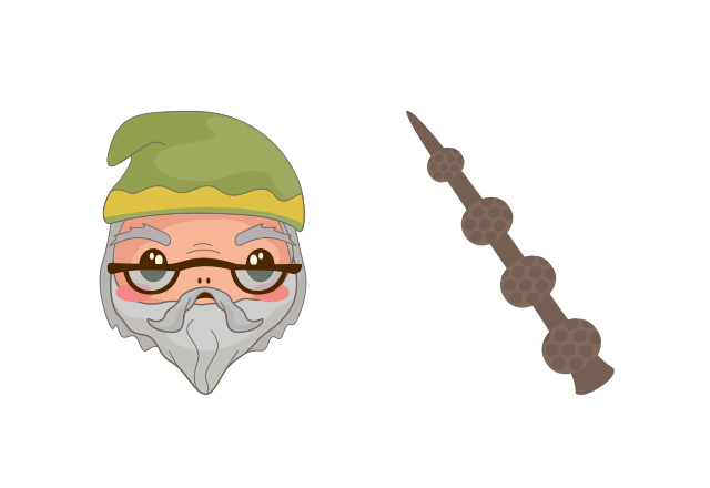 Professor Albus Dumbledore Custom Cursor for Chrome from Harry Potter Cursors Collection
