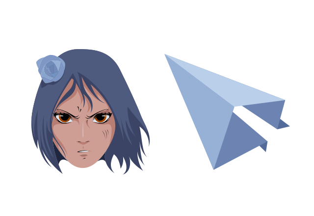 Konan Custom Cursor for Chrome from Naruto Cursors Collection