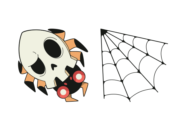 Spider Skull Custom Cursor for Chrome from Halloween Cursors Collection