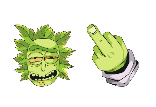 Sick Rick Custom Cursor for Chrome from Halloween Cursors Collection