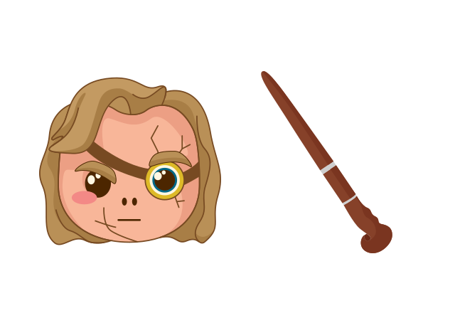 Alastor Moody Custom Cursor for Chrome from Harry Potter Cursors Collection