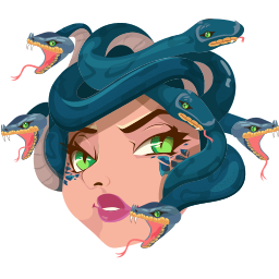 Gorgon Medusa Cute Cursor Pointer