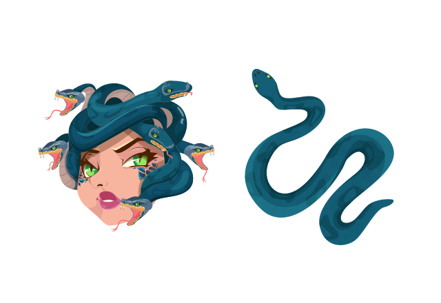 Gorgon Medusa Custom Cursor for Chrome from Greek Mythology Cursors Collection
