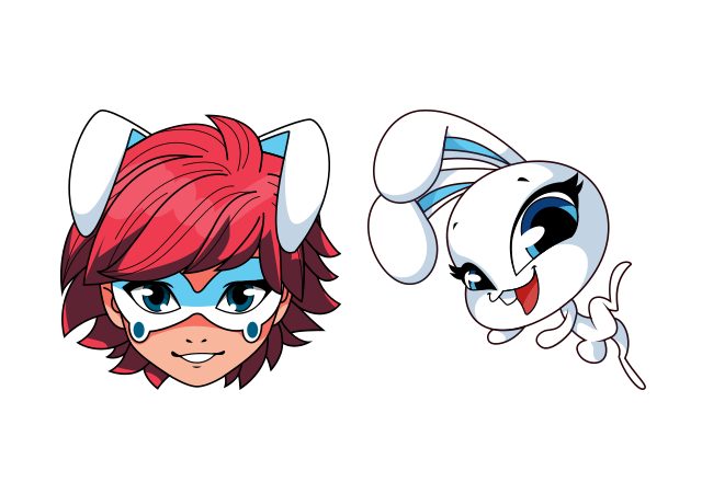 Alix Kubdel & Fluff Custom Cursor for Chrome from Ladybug & Cat Noir Cursors Collection