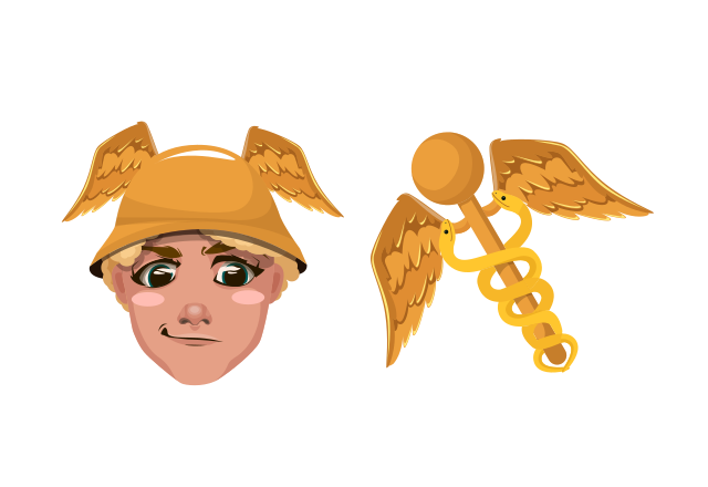 God Hermes Custom Cursor for Chrome from Greek Mythology Cursors Collection