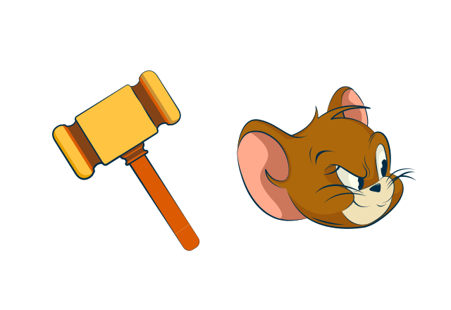 Angry Jerry Custom Cursor for Chrome from Tom and Jerry: The Movie Cursors Collection