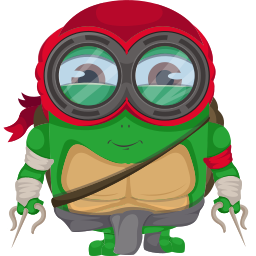 Minion Ninja Turtle Character Cute Cursor Pointer