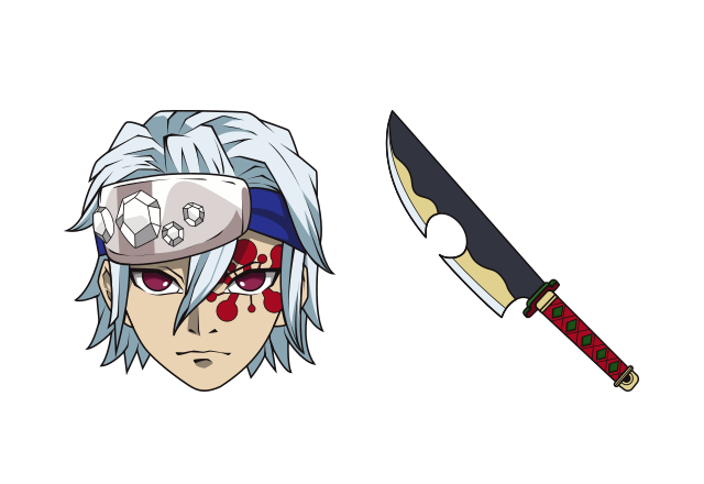 Tengen Uzui Custom Cursor for Chrome from Demon Slayer Cursors Collection