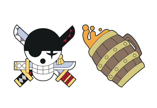 Roronoa Zoro Flag Custom Cursor for Chrome from One Piece Flags Cursors Collection