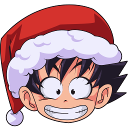 Son Goku in Christmas Hat cursor - Custom cursor for Chrome Pointer