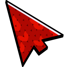 Knitted Red Mitten cursor - Custom cursor for Chrome Pointer