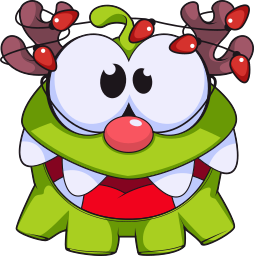 Christmas Om Nom cursor - Custom cursor for Chrome Pointer