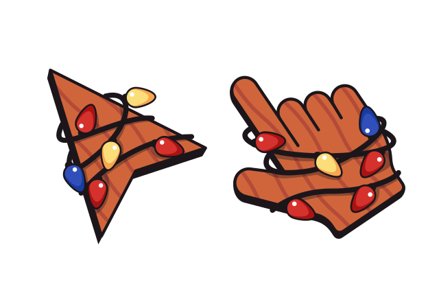 Fairy Lights Custom Cursor for Chrome from Merry Christmas and Happy New Year 2025 Cursors Collection