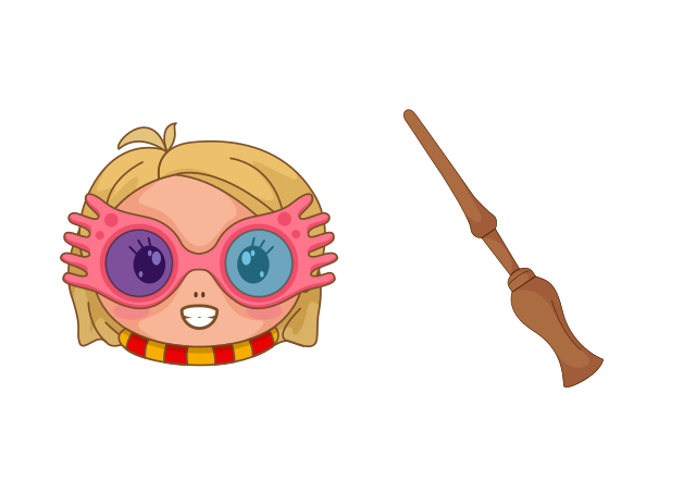 Luna Lovegood Custom Cursor for Chrome from Harry Potter Cursors Collection