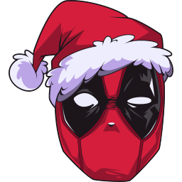 Deadpool in Santa Hat cursor - Custom cursor for Chrome Pointer