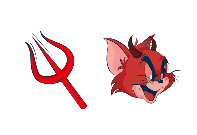Devil Tom Custom Cursor for Chrome from Tom and Jerry: The Movie Cursors Collection