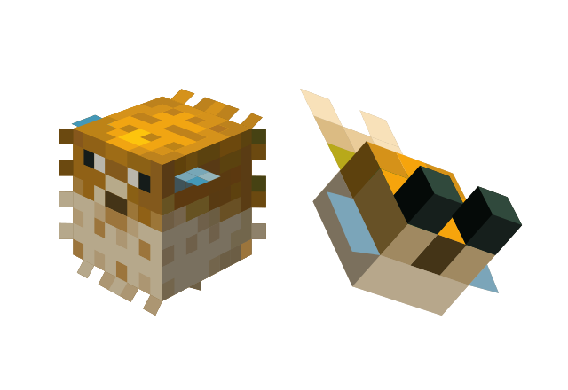 Pufferfish Custom Cursor for Chrome from Minecraft Cursors Collection