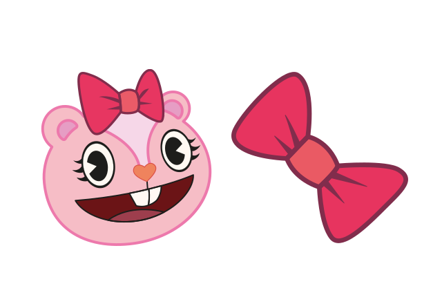Giggles Custom Cursor for Chrome from Happy Tree Friends Cursors Collection