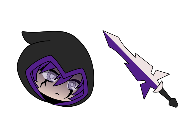 Phantom | Gacha Life Custom Cursor for Chrome from Video Games Cursors Collection