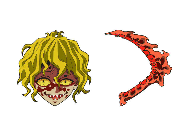 Gyutaro Custom Cursor for Chrome from Demon Slayer Cursors Collection