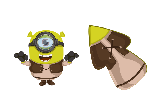 Minion Shrek Character Custom Cursor for Chrome from Minions Cursors Collection
