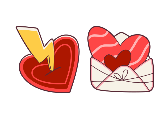 Valentine’s Hearts Custom Cursor for Chrome from Valentine's Day 2025 Cursors Collection