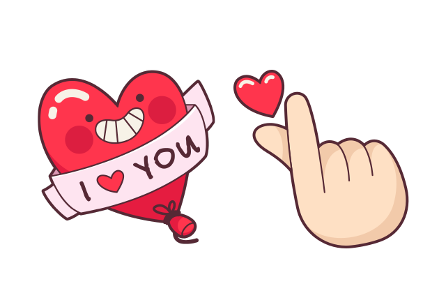 I Love You Custom Cursor for Chrome from Valentine's Day 2025 Cursors Collection
