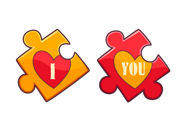 Love Puzzle Pieces Custom Cursor for Chrome from Valentine's Day 2025 Cursors Collection