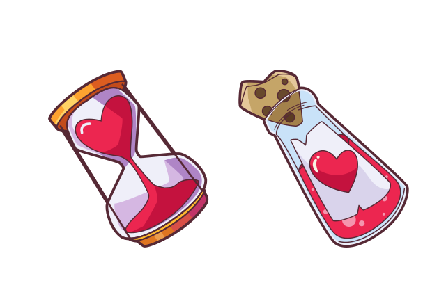 Time to Love Custom Cursor for Chrome from Valentine's Day 2025 Cursors Collection