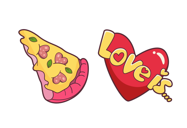 Love is Pizza cursor - Custom cursor for Chrome