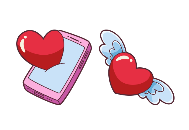Love Message Custom Cursor for Chrome from Valentine's Day 2025 Cursors Collection