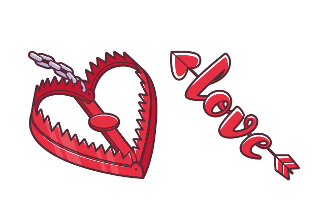 Love Trap Custom Cursor for Chrome from Valentine's Day 2025 Cursors Collection