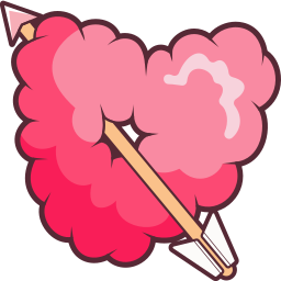 Heart and Cupid's Arrow cursor - Custom cursor for Chrome Pointer