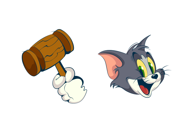 Happy Tom Custom Cursor for Chrome from Tom and Jerry: The Movie Cursors Collection