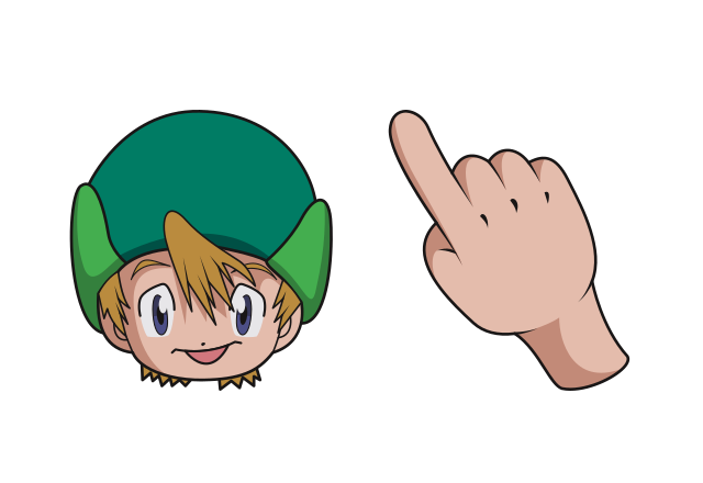 Takeru Takaishi Custom Cursor for Chrome from Digimon Cursors Collection