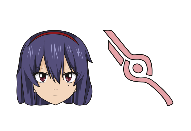 Homura Kogetsu Custom Cursor for Chrome from Anime Cursors Collection