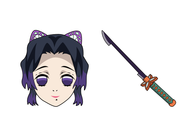 Shinobu Kocho Custom Cursor for Chrome from Demon Slayer Cursors Collection