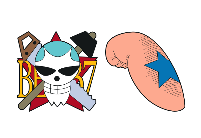 Franky Flag Custom Cursor for Chrome from One Piece Flags Cursors Collection