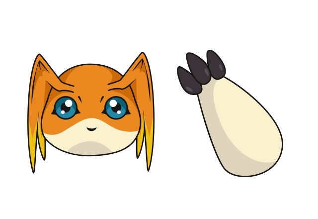 Patamon Custom Cursor for Chrome from Digimon Cursors Collection