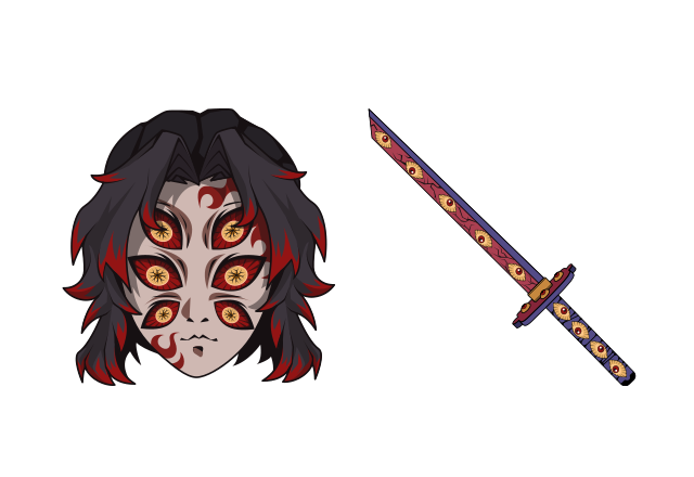 Kokushibo Custom Cursor for Chrome from Demon Slayer Cursors Collection