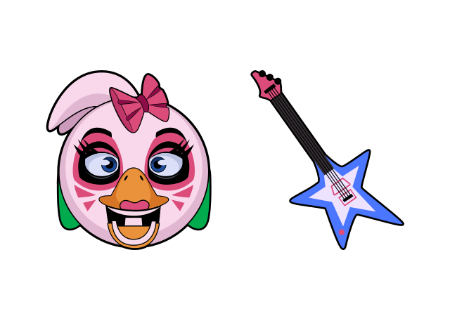 Glamrock Chica Custom Cursor for Chrome from Five Nights at Freddy's Cursors Collection