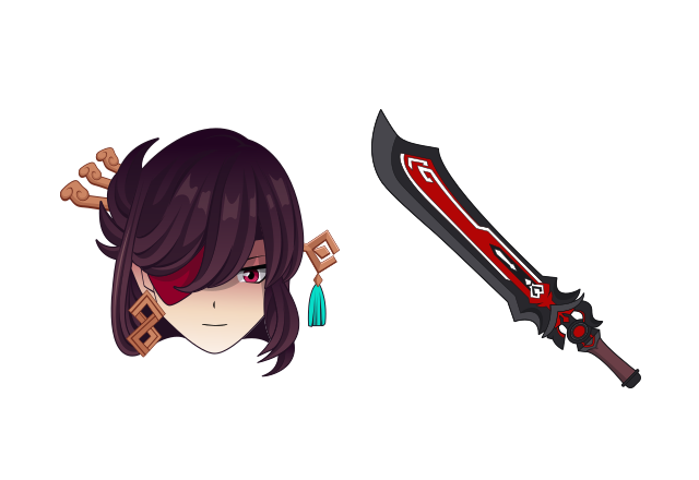 Beidou Custom Cursor for Chrome from Genshin Impact Cursors Collection