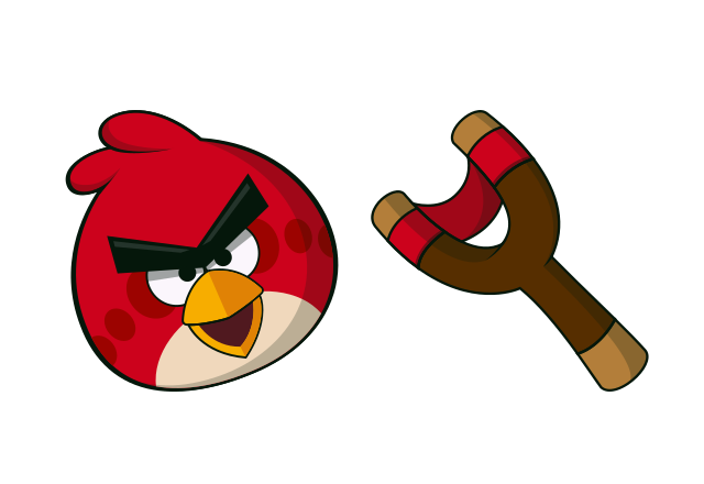 Red J. Bird Custom Cursor for Chrome from Video Games Cursors Collection