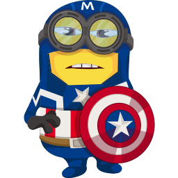 Minion Captain America Character Cute Cursor Pointer