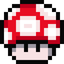 Super Mushroom Pixel Cute Cursor Pointer