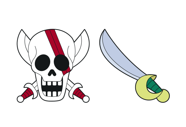 Shanks Flag Custom Cursor for Chrome from One Piece Flags Cursors Collection